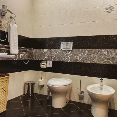 Номер Студия люкс в санатории Целебный Нарзан в городе Кисловодске - фотография